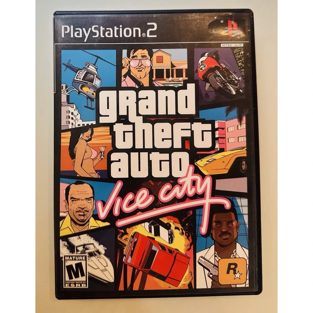 Lot 4 DVD PlayStation 2 Megaman, MVP Baseball 2004, SpongeBob, Grand Theft Auto